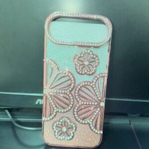 Apple Floral Case - Pink and White